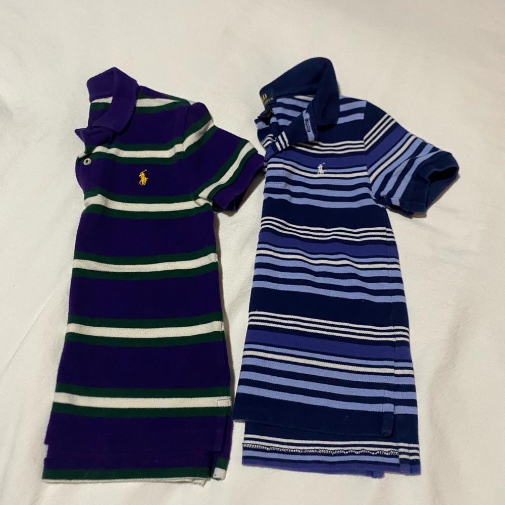 Polo by Ralph Lauren Purple and Blue Polos